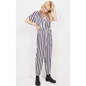 American Vintage’s Blue Dalida Stripe Jumpsuit